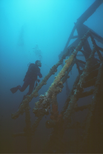 Diver on the "Avocet" Pensacola, Florida